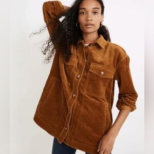 Madewell Lightweight Corduroy Shacket, size M